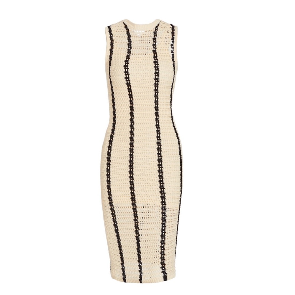 Monrow crochet striped body on dress size Small